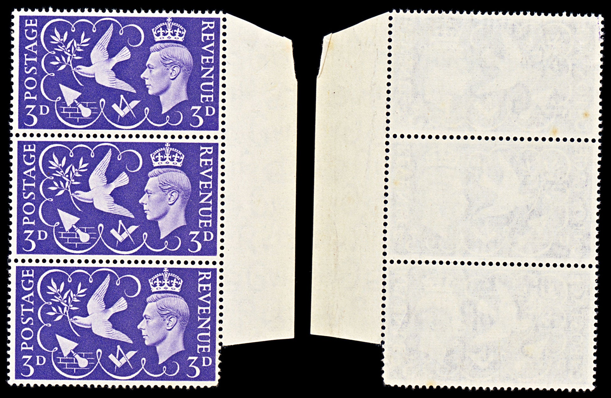 6742 GB SG492 3D Violet. Spec QCom9c 1946. Sc#265 Mi 232 Mint MNH. C£30