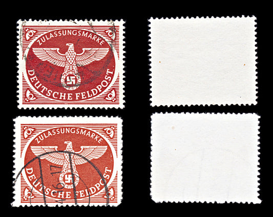 6762 Germany SG M805a Red Brown 1943. Sc#MQ1a Mi FP2Bx Used. C£158