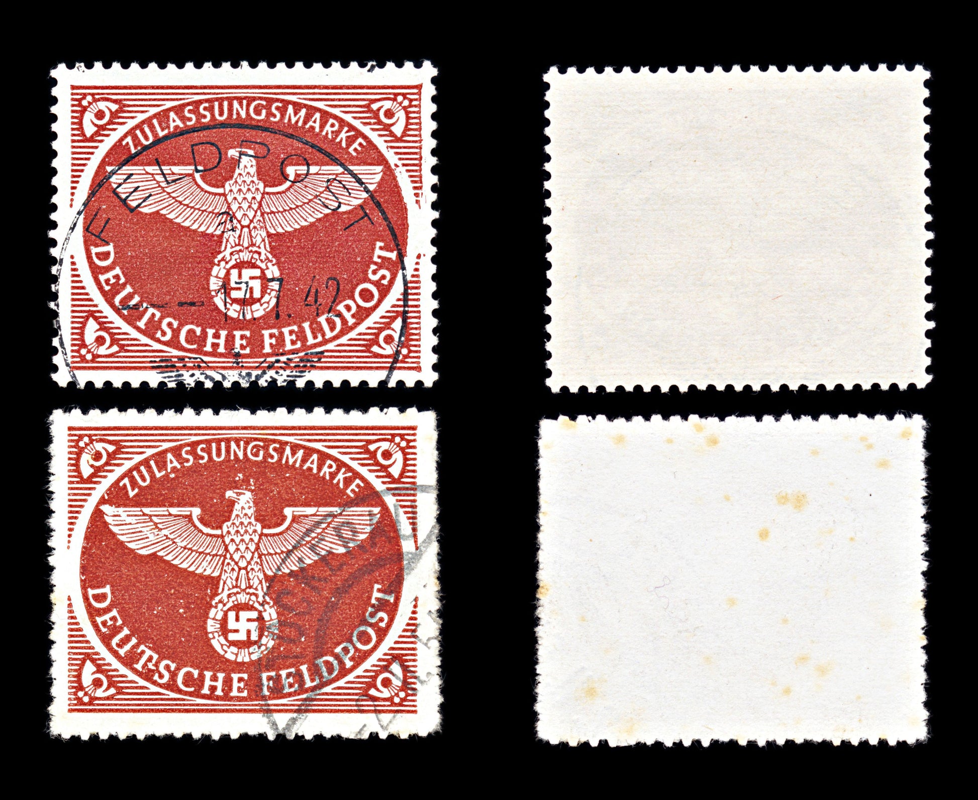 6763 Germany SG M805a Red Brown 1943. Sc#MQ1a Mi FP2Bx Used. C£158