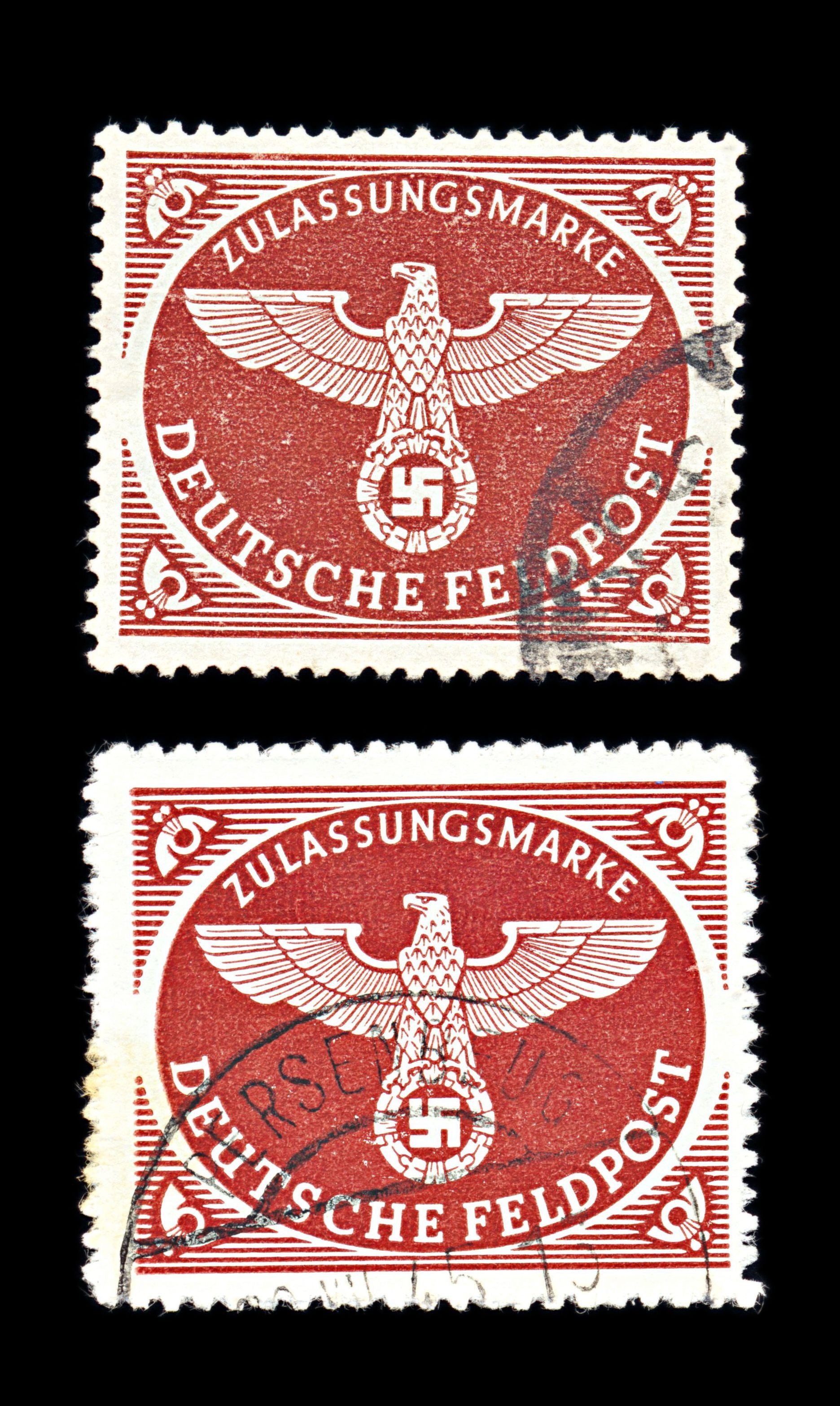 6764 Germany SG M805a Red Brown 1943. Sc#MQ1a Mi FP2Bx Used. C£158