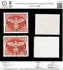 6766 Germany Red Brown 1943. Mi FP2By Used. C£158