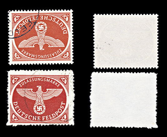 6767 Germany Red Brown 1942. Mi FP2Az Used. C£158