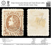 6792 Venezuela SG105 50C Dark Brown 1880. Sc#72 Mi 26x Used. C£55