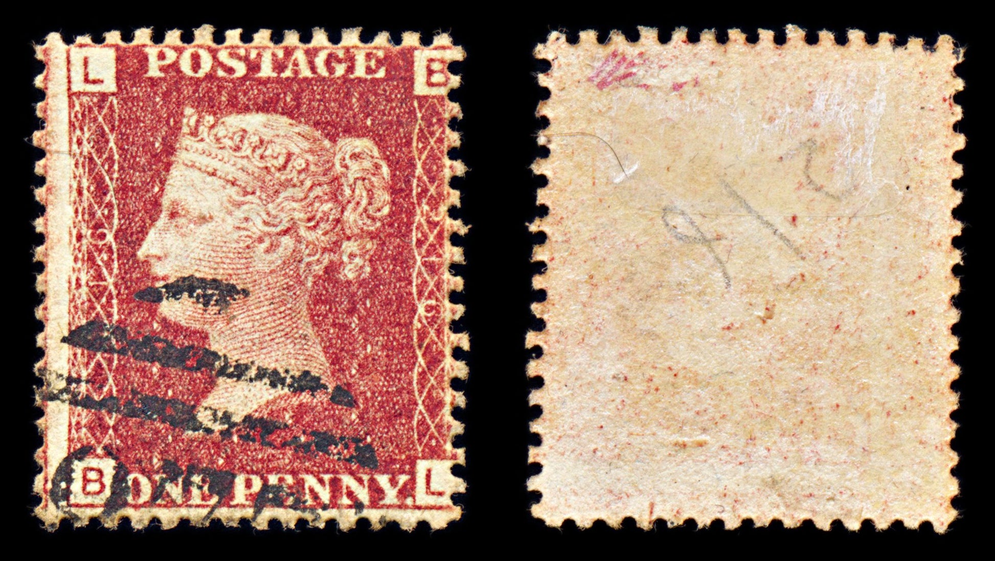 6829 GB SG43 1D Rose Red. Plate 216 "BL" 1878. Sc#33 Mi 16 Used. C£23