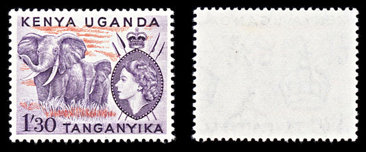 6837 KUT SG176 1s30c Deep Lilac & Orange 1955. Sc#113 Mi 101 Mint MNH. C£18