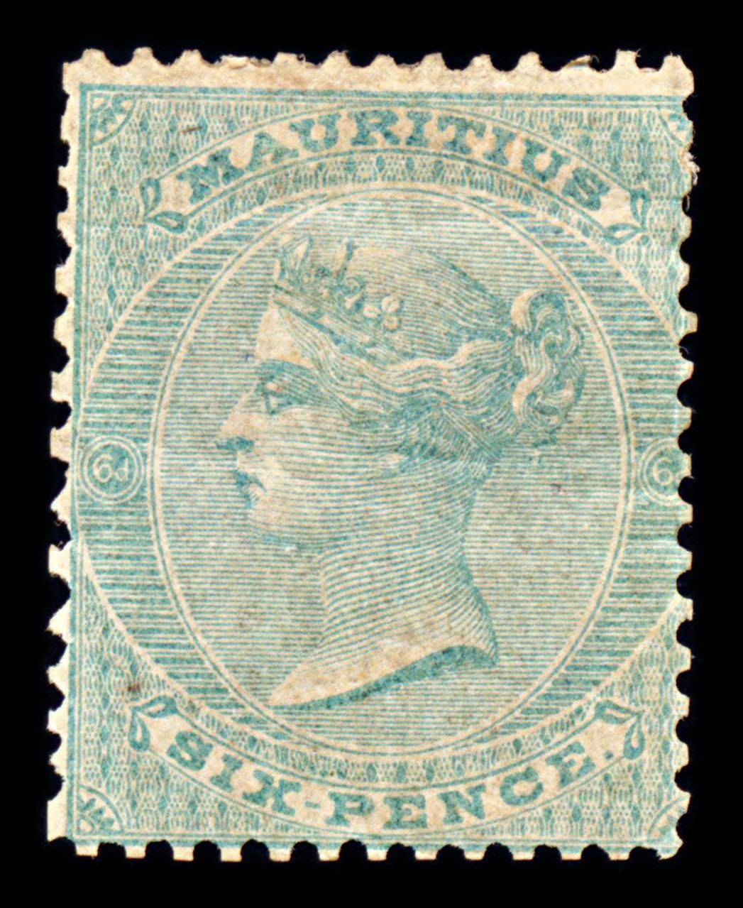 6841 Mauritius SG49 6D Green 1862. Sc#27 Mi 18 Mint MH. C£1100