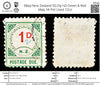 6849 New Zealand SG D9 ½D Green & Red 1899. Mi P1II Used. C£17