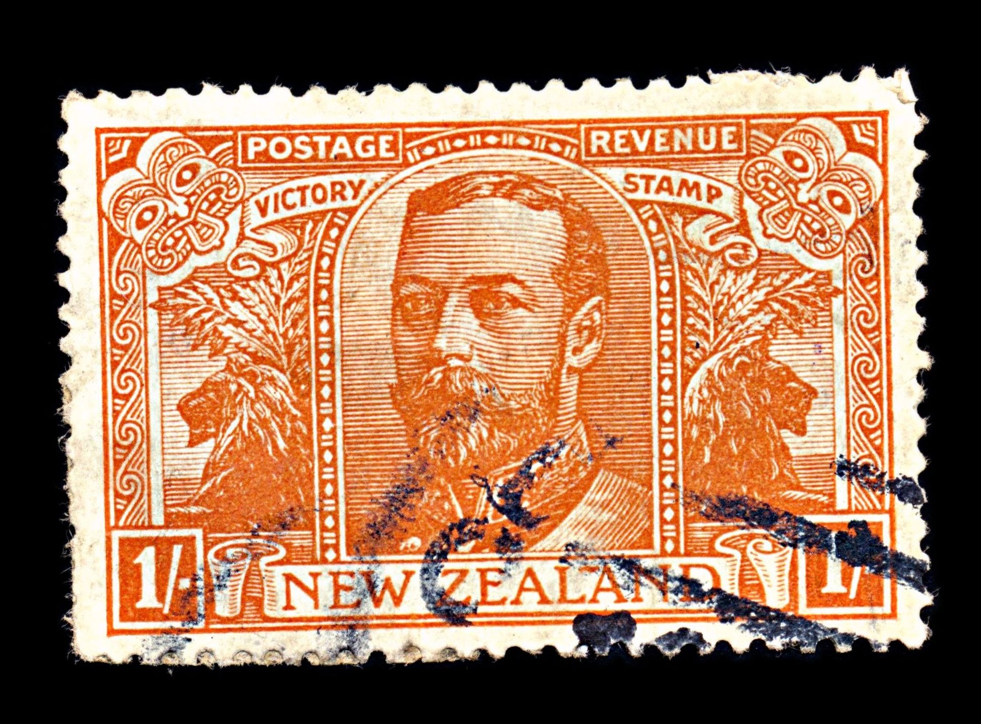 6850 New Zealand SG458 1S Orange Red 1920. Sc#170 Mi 160 Used. C£50