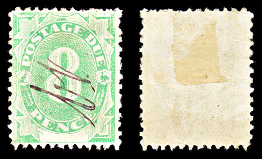 6864 Australia SG D7 8D Emerald 1902. Sc#J7 Mi P8IA Used. C£85