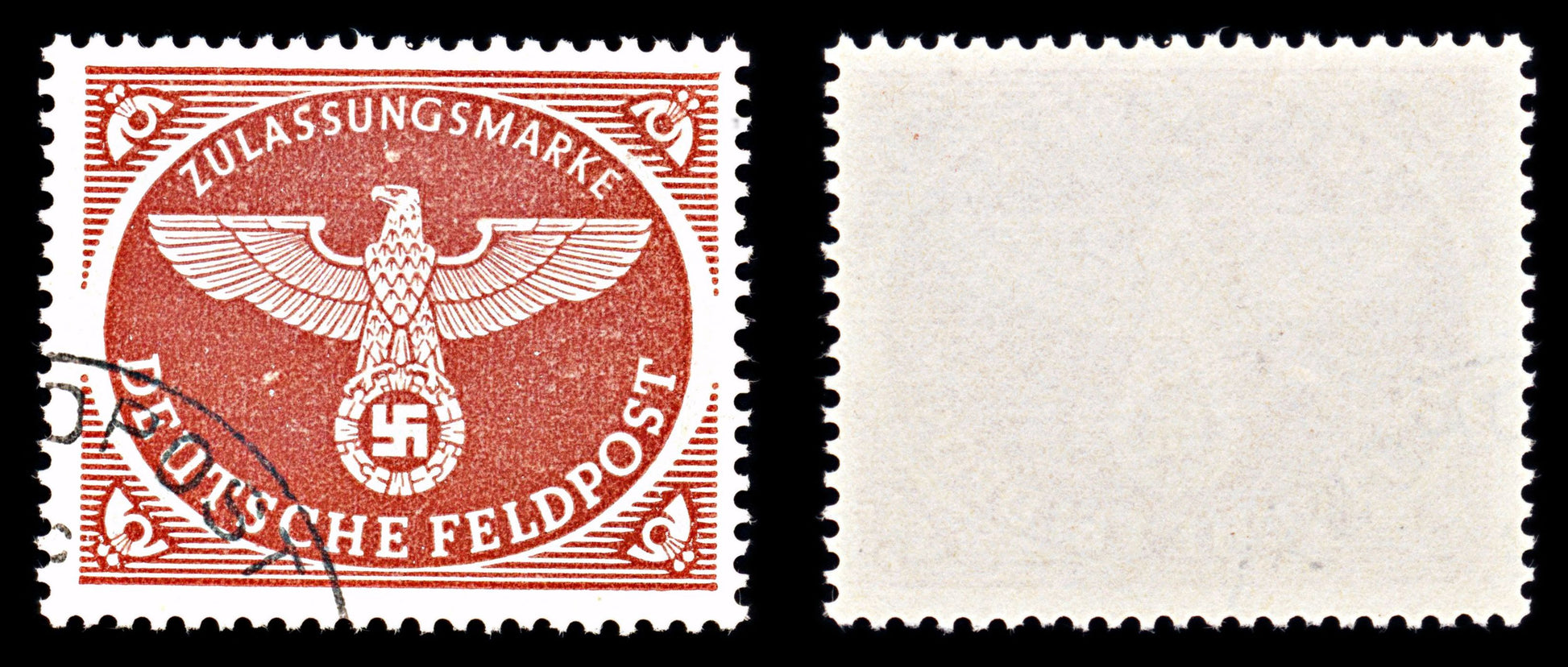 6865 Germany SG M805 Red Brown 1942. Sc#MQ1 Mi FP2Ax Used. C£140