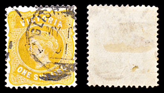 6880 Victoria SG381 1S Orange Yellow 1901. Sc#189 Mi 128 Used. C£48