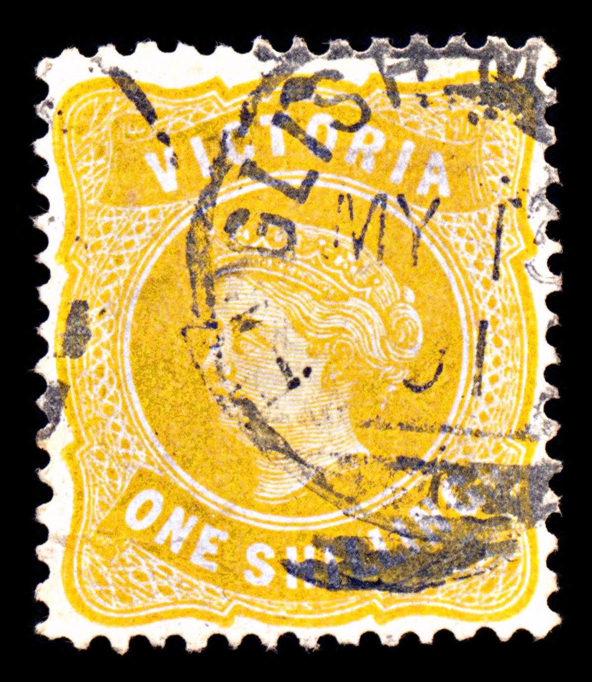 6880 Victoria SG381 1S Orange Yellow 1901. Sc#189 Mi 128 Used. C£48