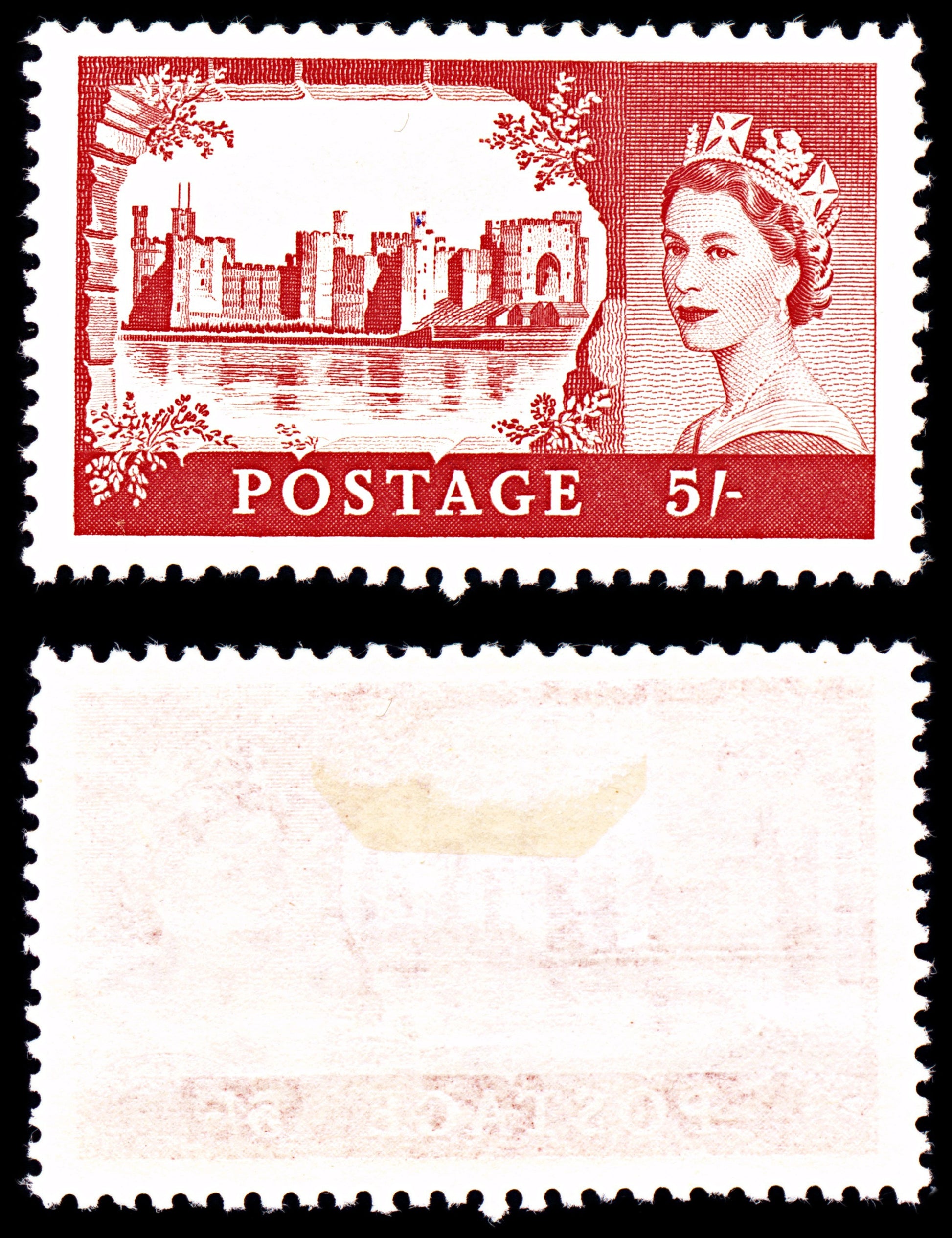 6925 GB SG596 5S Scarlet. De La Rue 1959. Sc#372 Mi 336I Mint MH. C£45