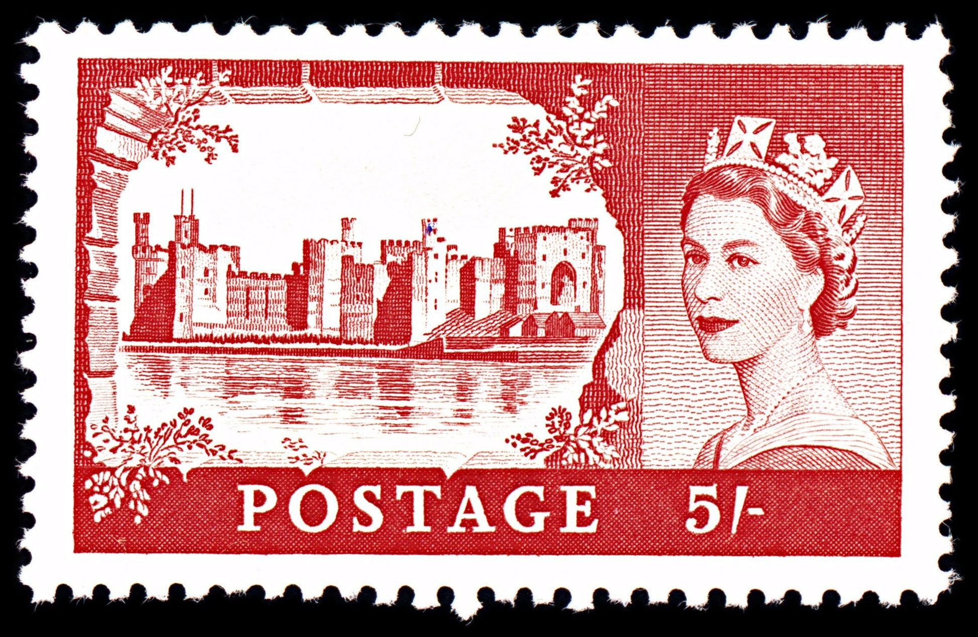 6925 GB SG596 5S Scarlet. De La Rue 1959. Sc#372 Mi 336I Mint MH. C£45