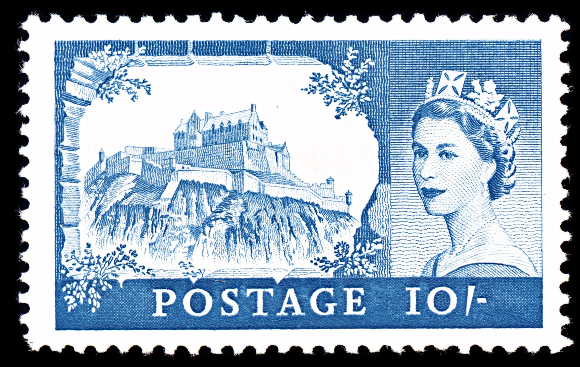 6926 GB SG597 10S Blue. De La Rue 1959. Sc#373 Mi 337I Mint MH. C£55