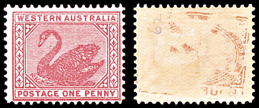 6950 Western Australia SG117 1D Carmine Rose 1902. Sc#76 Mi 49A Mint MH. C£29