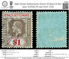 6962 Straits Settlements SG210 1$ Black & Red 1914. Sc#165 Mi 149 Used. C£18