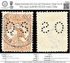 6999 Australia SG O22 5D Chestnut. Ovpt Inv & Rev 1913. Sc#OB7 Mi D7II Used. C£65