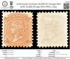 7008 South Australia SG168 2D Orange Red 1876. Sc#65 Mi 49b Mint MNG. C£55