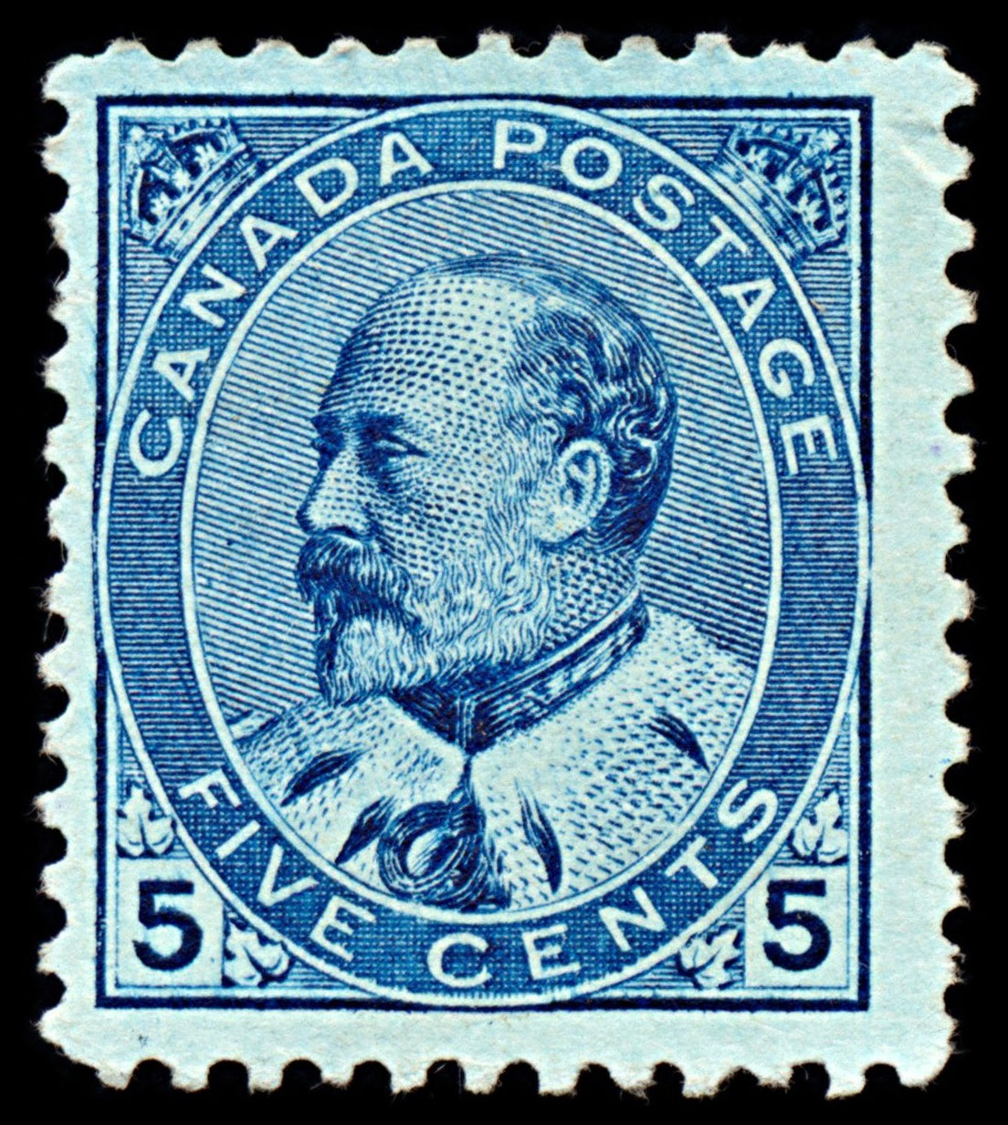 7017 Canada SG178 5C Blue 1903. Sc#91 Mi 79A Mint MNG. C£90