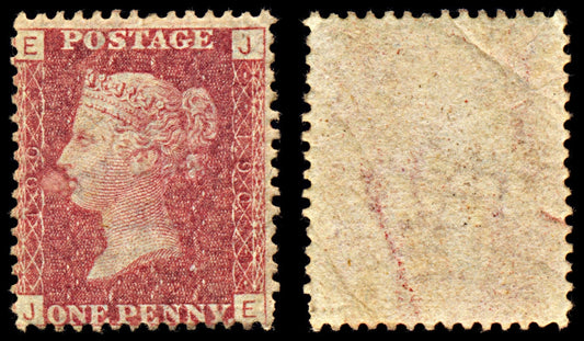 7049 GB SG43 1d Red. "JE". Plate 190 1876. Sc#33 Mi 16 Mint MNG. C£90