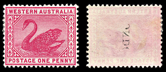 7064 Western Australia SG112 1D Carmine Rose 1899. Sc#73 Mi 44 Mint MH. C£10