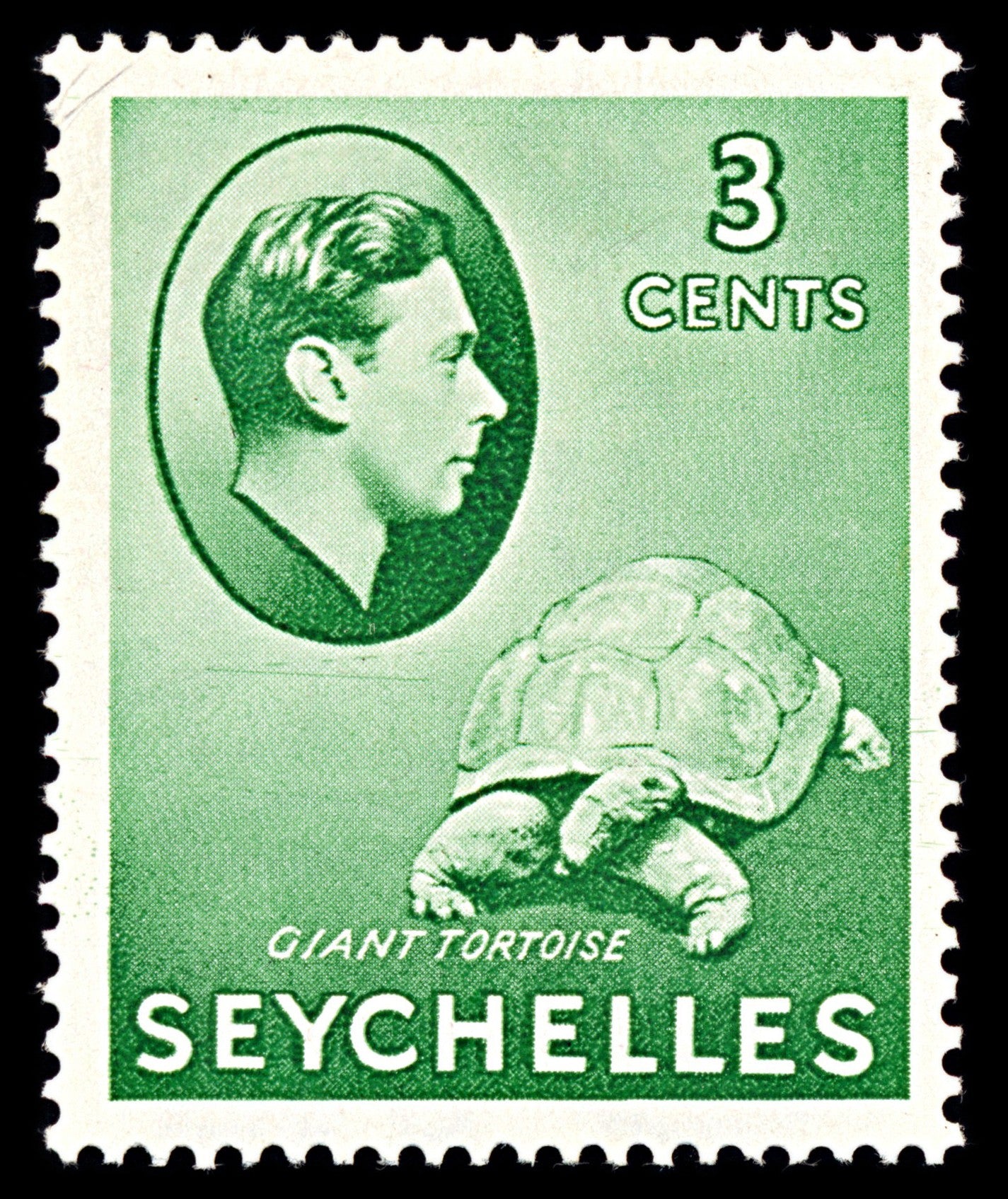 7113 Seychelles SG136 3C Green 1938. Sc#126 Mi 122 Mint MH. C£12