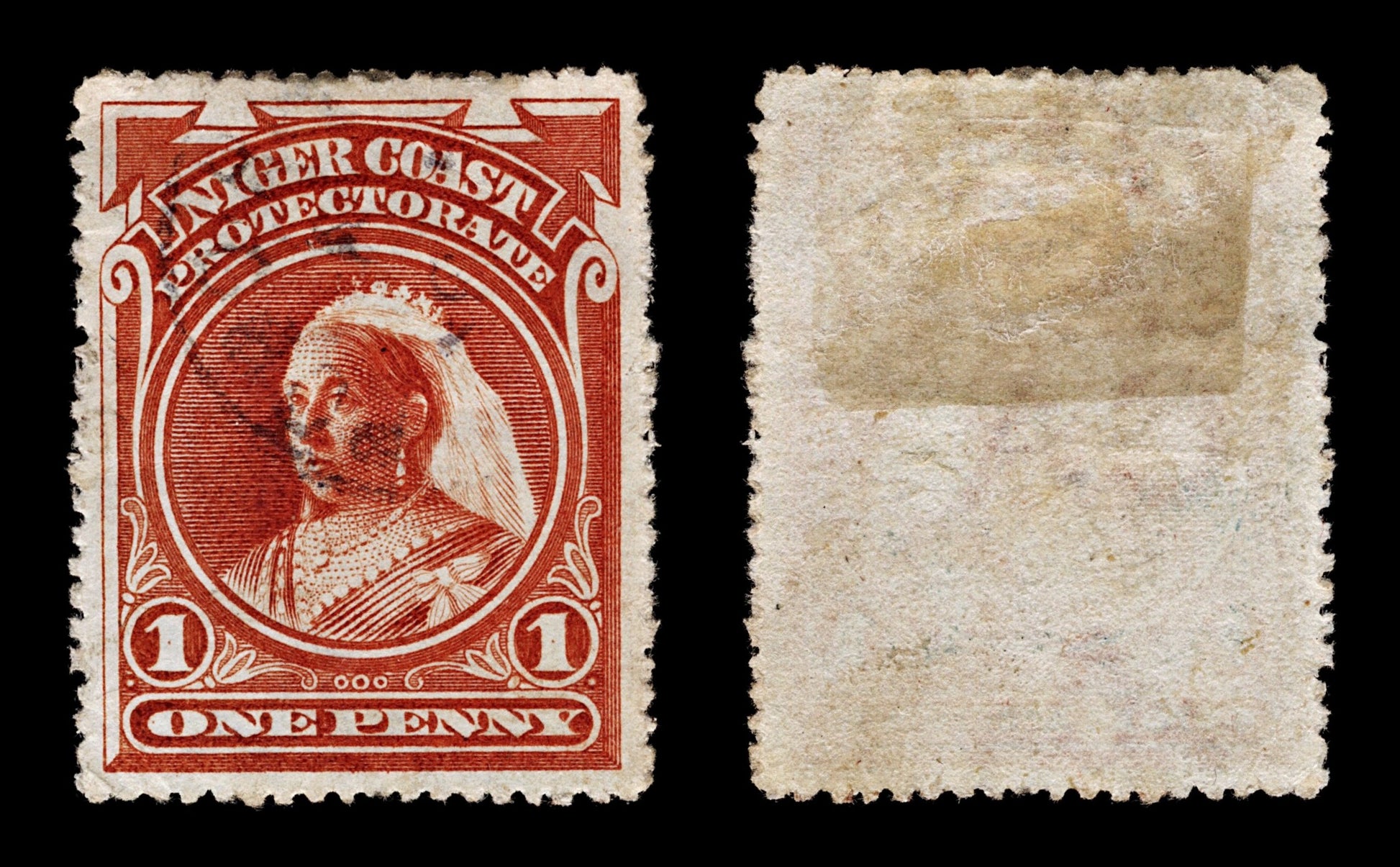 4222 Niger Coast Protectorate SG67 1d Red. P15½. 1897. Sc#56 Mi31 Fine Used. C£85