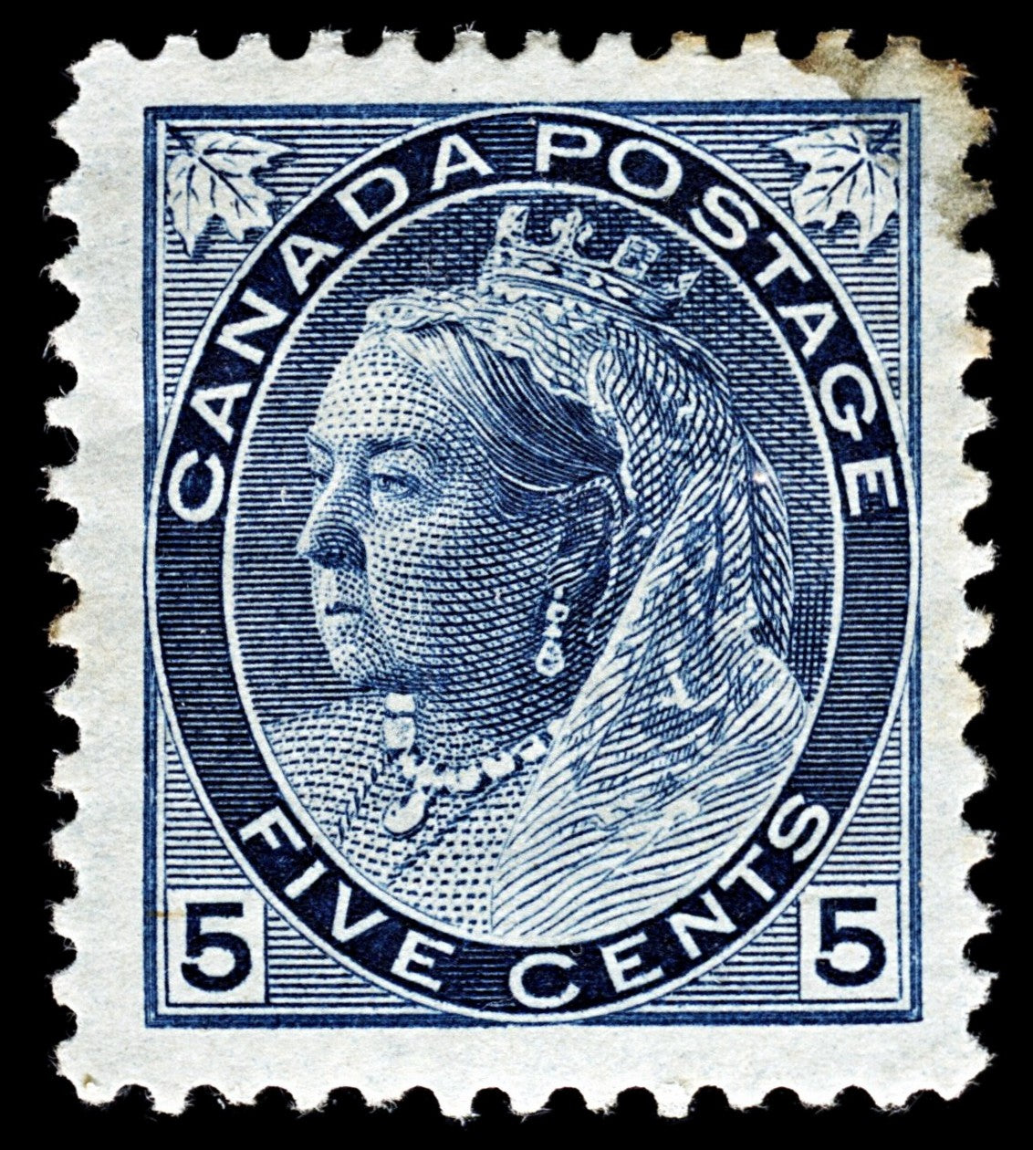 4246 Canada SG157 5c Dark Blue. 1899. Sc#79 Mi67A MM Mint. C£110