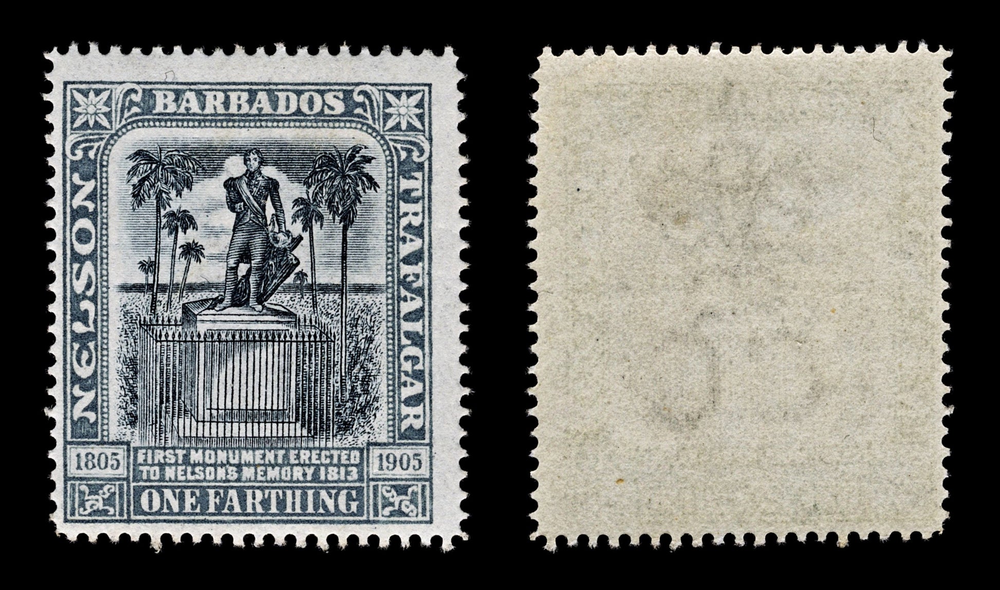 4357 Barbados SG145 1 Farthing. Black & Grey. 1906. Sc#102 Mi69 MNH Mint. C£15