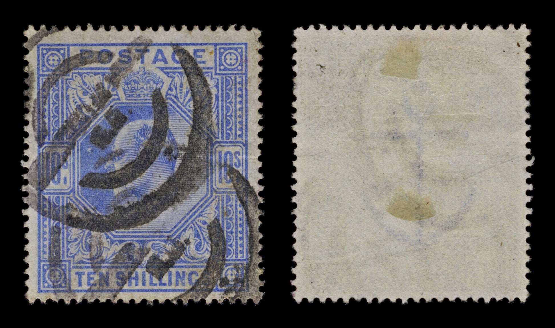 4387 GB SG319 10s Light Blue. Somerset House. 1912. Sc#141a Mi117IIIb Fine Used. C£625