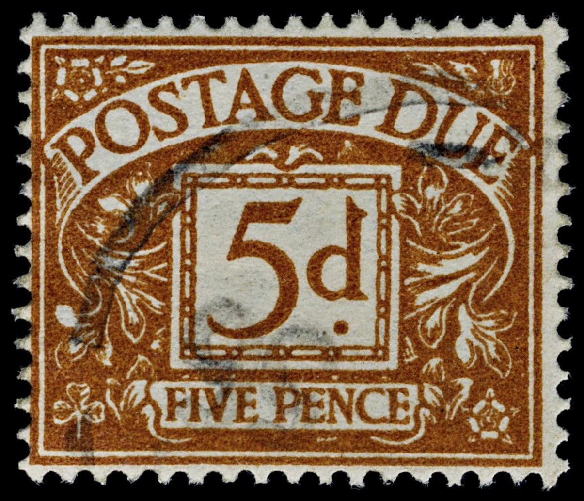 4495 GB SG D52 5d Ochre-Brown. St. Ed's Crown Wmk. 20537. Sc# J51 Mi P51 Fine Used. C£26