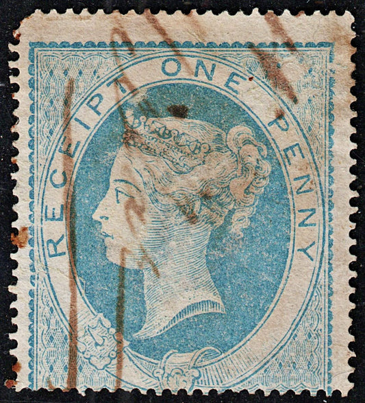 3666 GB 1D Light blue 1853. SGF1 Sc MiST1a. Wmk Upright. Unlisted. Good. c£