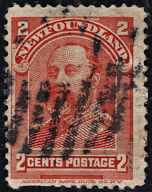 3721 NEWFOUNDLAND 2c Orange 1897. SG86 Sc81 Mi60. Faults. c£11