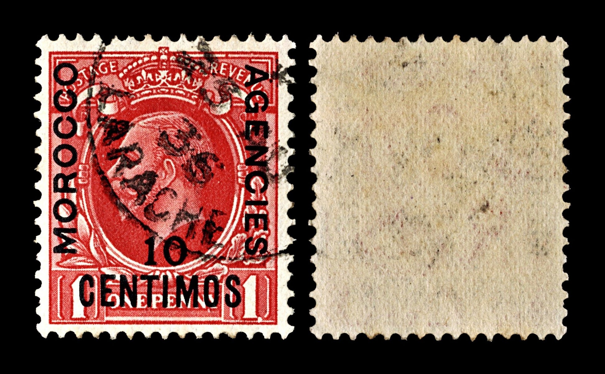 4055 Morocco Agencies SG154 10c Scarlet 1936. Sc#72 Mi137 Fine Used. C£24