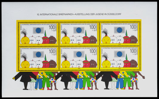 3868 Germany 10th Youth Philatelic Exhibition 1990. SG MS2321 Mi BL21 Sc# B693. c£27