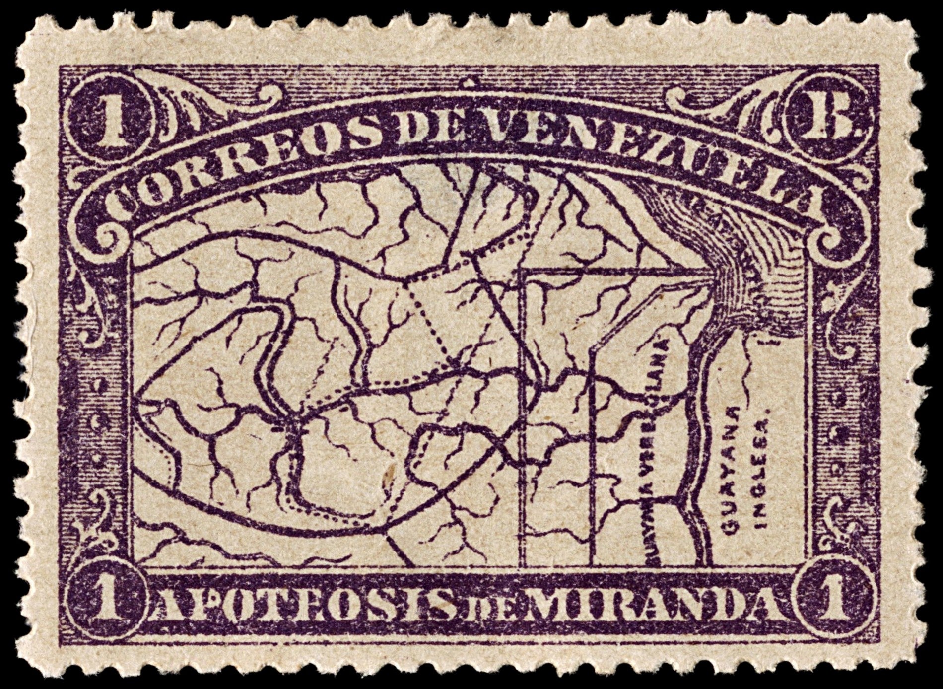 4024 Venezuela SG173 1b Mauve 1896. Sc#141 Mi52 MM Mint. C£75