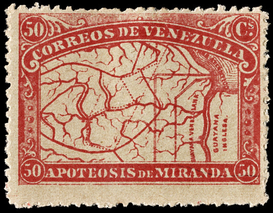 4025 Venezuela SG172 50c Red 1896. Sc#140 Mi51 MM Mint. C£75